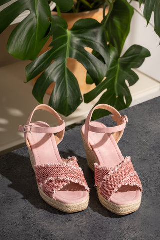 Elinor Wedge in Pink Naughty Monkey