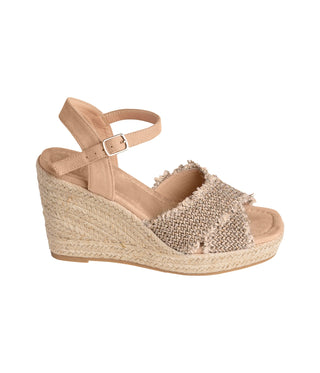 Elinor Wedge in Taupe Naughty Monkey