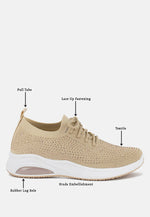 Elizha Stud Embellished Lace Up Sneakers