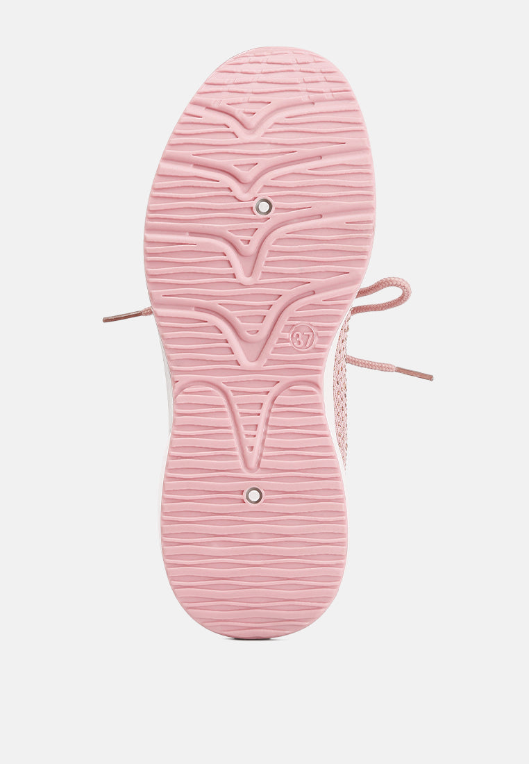 Elizha Stud Embellished Lace Up Sneakers