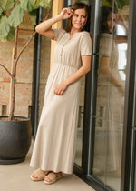 Ella Cinched Waist Maxi Dress