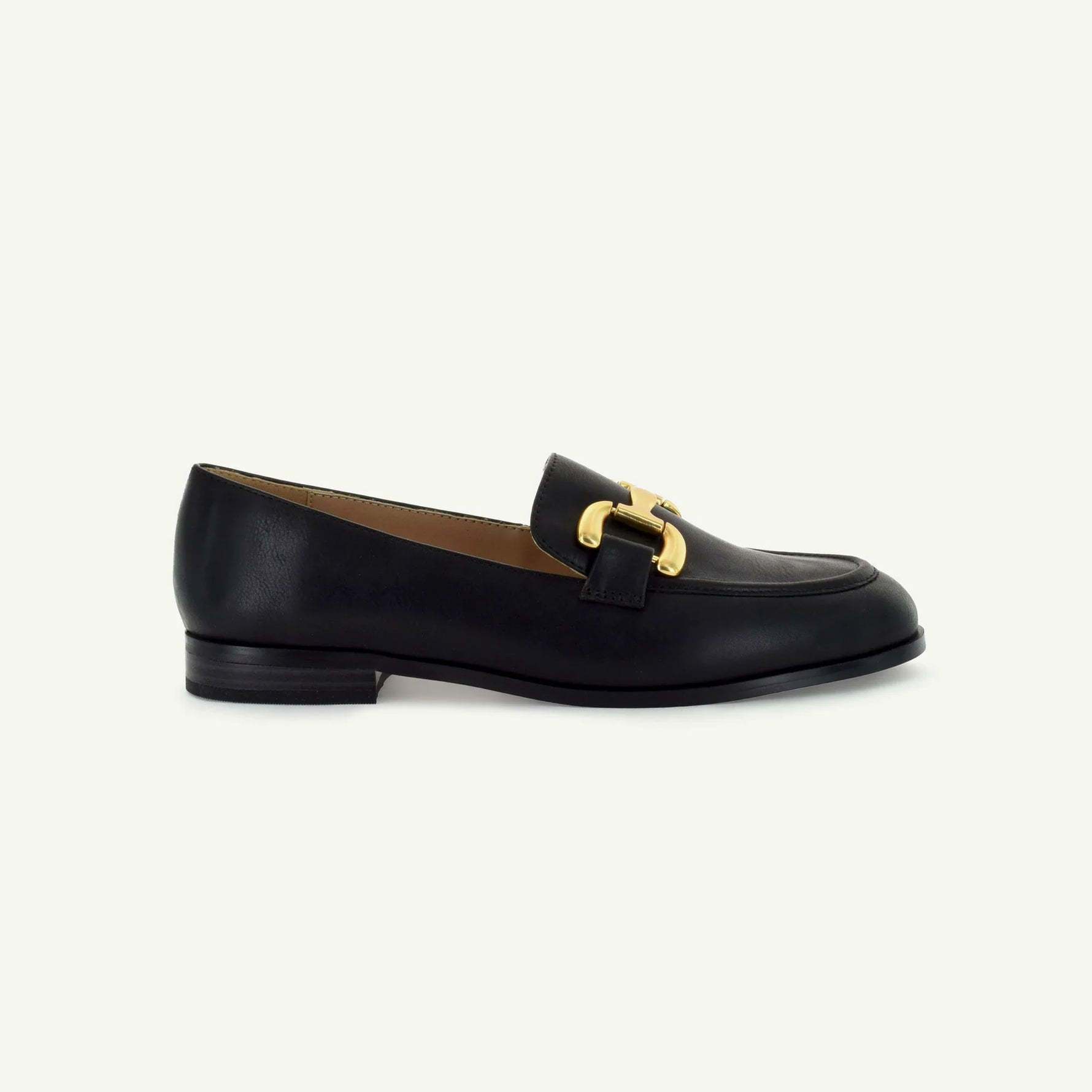 GEORGINA: CLASSIC LOAFER - BLACK - By Baano