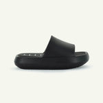 ST. TROPEZ: PLATFORM SLIDE - BLACK - By Baano