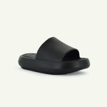 ST. TROPEZ: PLATFORM SLIDE - BLACK - By Baano