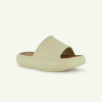 ST. TROPEZ: PLATFORM SLIDE - TAN - By Baano