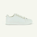 VOLTAIRE: QUILTED COURT SHOE - WHITE - By Baano