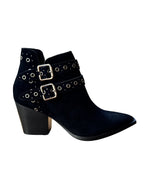 Elsa Leather Ankle Boot in Black Naughty Monkey
