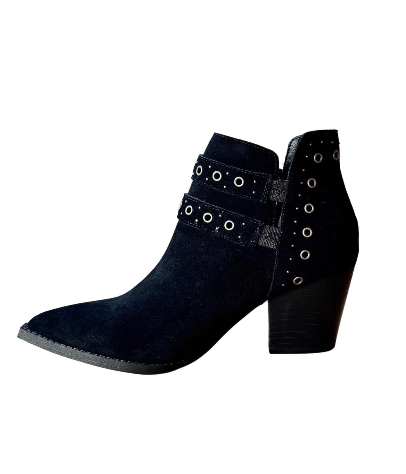 Elsa Leather Ankle Boot in Black Naughty Monkey