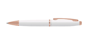 Calais™ Pearlescent White Lacquer Ballpoint and White Journal Gift Set - By Baano