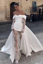 Endless Dedication Off-the-Shoulder Wedding Dress - By Baano
