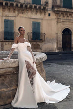 Endless Dedication Off-the-Shoulder Wedding Dress - By Baano