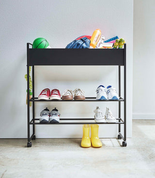 Entryway Storage Cart (29.33" H)  - Steel - By Baano