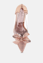 Erika Rhinestones Embellished Clear Pump Shoes London Rag International