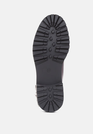 erner adjustable cut-out buckle boots