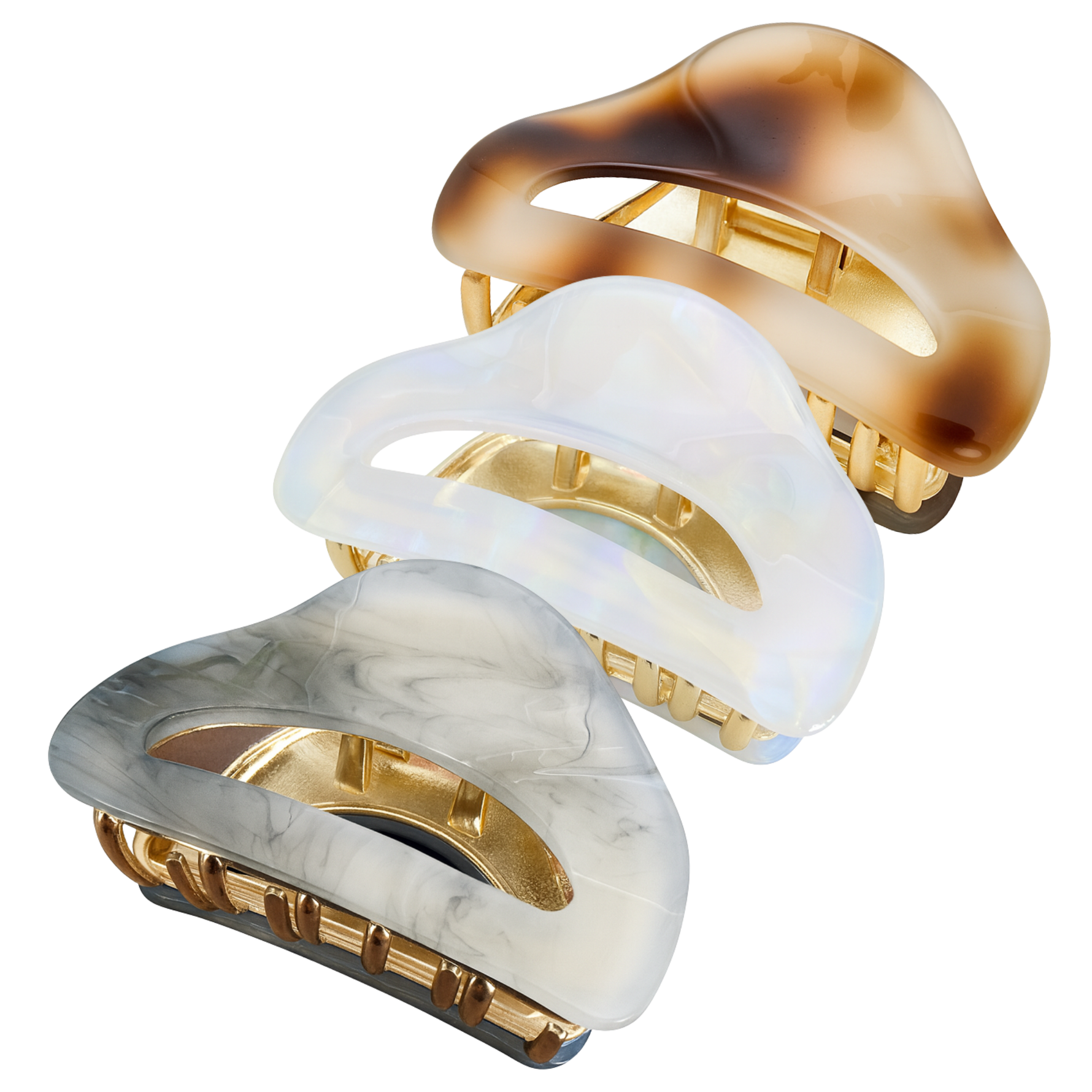 Eterna Acetate Claw Hair Clip - 3pk