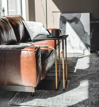 C Side Table (22" H)  - Steel + Wood - By Baano