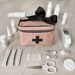 Meds and First Aid Storage Box, Pink/Blush - By Baano