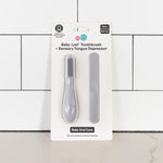 Baby-Led™ Toothbrush + Tongue Depressor in Pewter