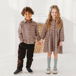 Brushed Gingham Check Boys Shirt - By Baano