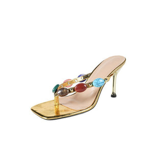 Sandals Women's Bohemian Colored Rhinestone - By Baano