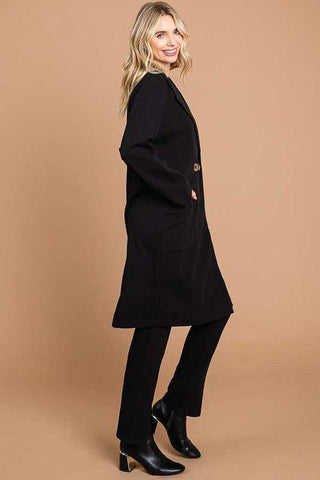 Culture Code Double Breast Lapel Collar Coat - By Baano