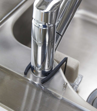 Faucet-Hanging Sponge Holder - Double - Steel - By Baano