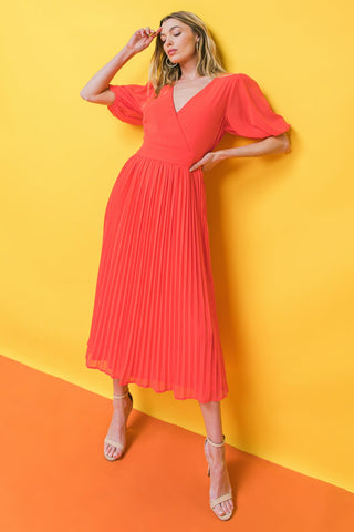 WORD TO THE WISE WOVEN MIDI DRESS - By Baano