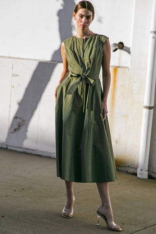 DELICATE DREAMS WOVEN MIDI DRESS - By Baano