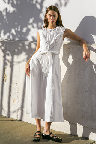 DELICATE DREAMS WOVEN MIDI DRESS - By Baano