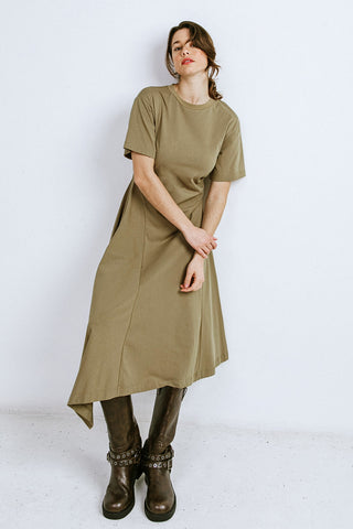 RIGHT ON CUE KNIT MIDI DRESS - By Baano