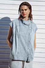 LATE SUMMER NIGHTS DENIM VEST - By Baano