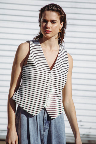 PRETTY ON POINT KNIT VEST - By Baano