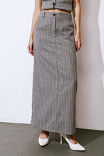 GET TO THE POINT WOVEN MIDI SKIRT - By Baano