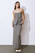 GET TO THE POINT WOVEN MIDI SKIRT - By Baano