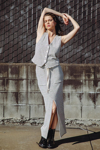 PRETTY ON POINT KNIT SKIRT - By Baano