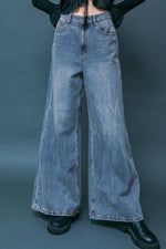 DARING TREND WASHED DENIM PANTS - By Baano