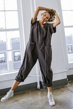 SAY IT AGAIN WOVEN JUMPSUIT - By Baano