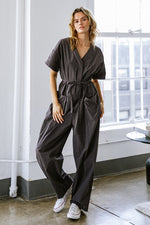 SAY IT AGAIN WOVEN JUMPSUIT - By Baano