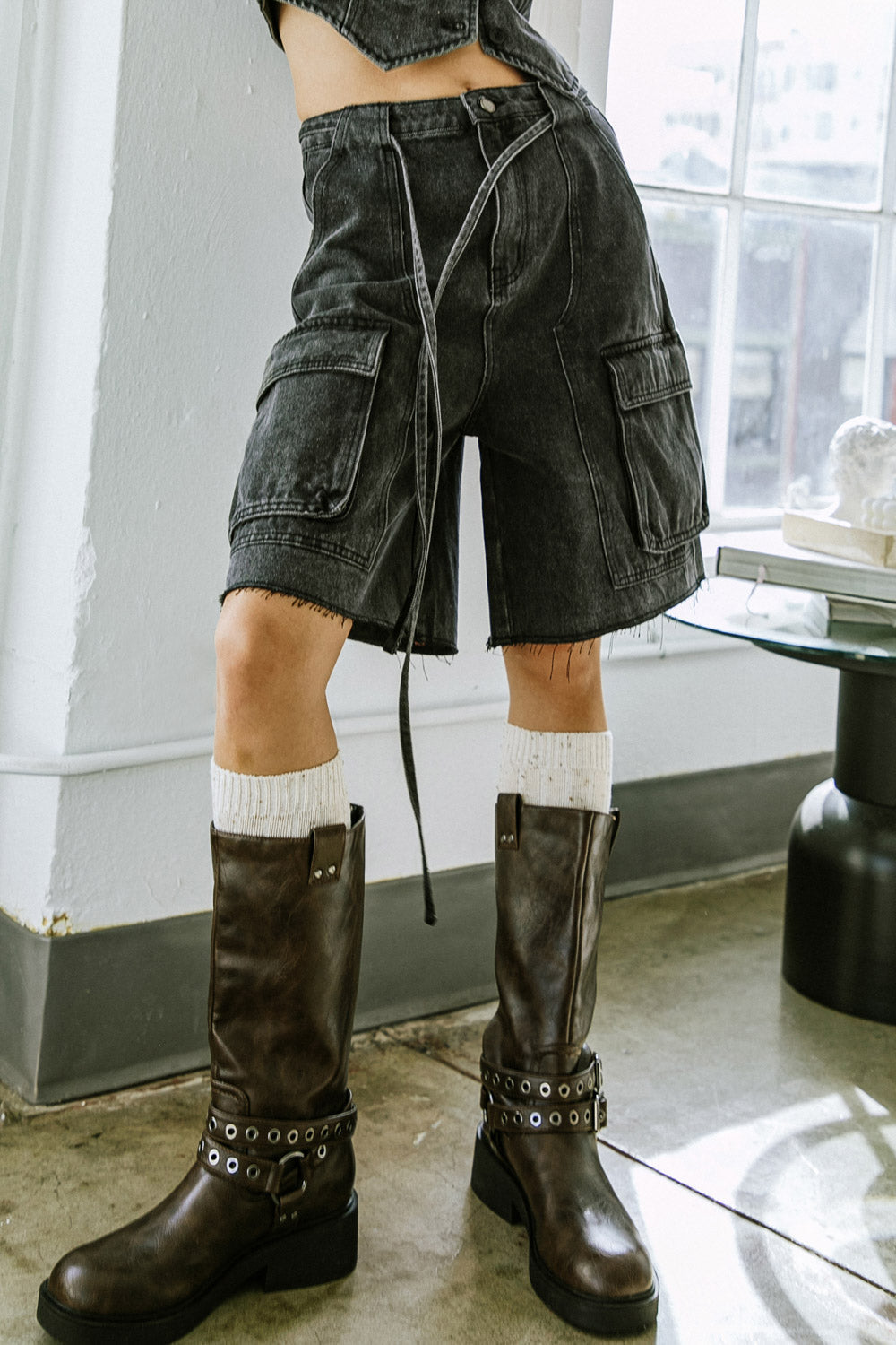 A BETTER DAY DENIM SHORTS - By Baano