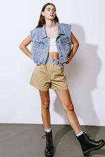 MAJOR MOOD DENIM TWILL SHORTS - By Baano