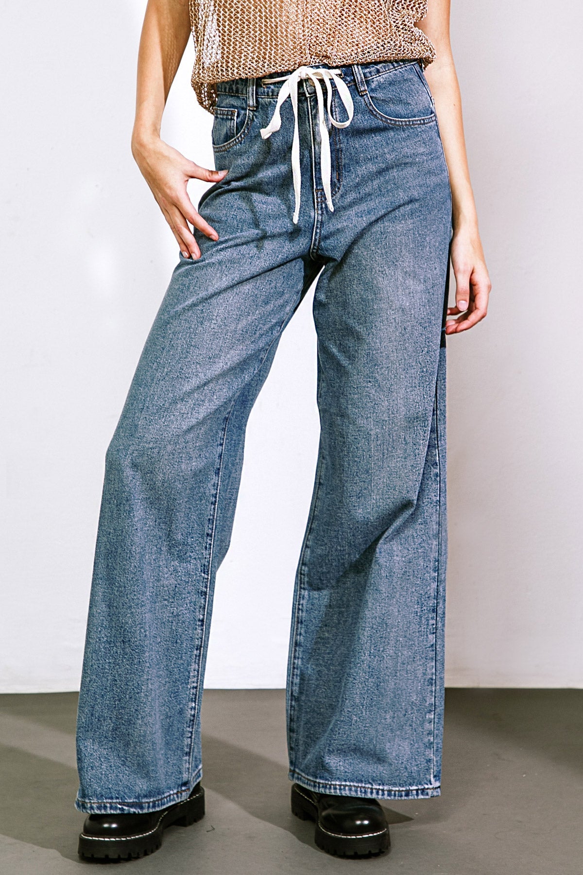 SHE'S A SWEET TALKER DENIM PANTS - By Baano