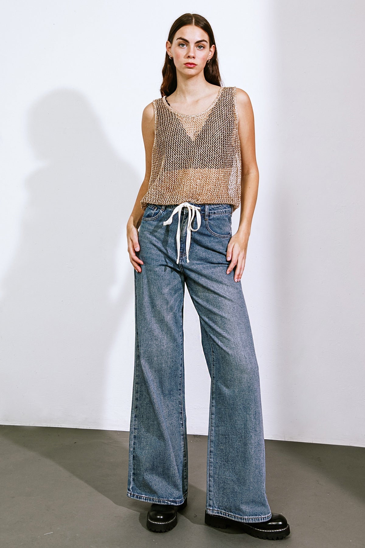 SHE'S A SWEET TALKER DENIM PANTS - By Baano