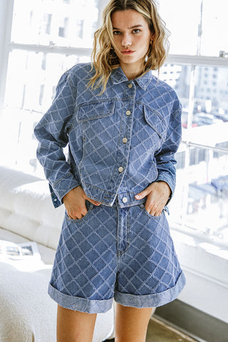 MEET ME THERE DENIM SHORT - By Baano