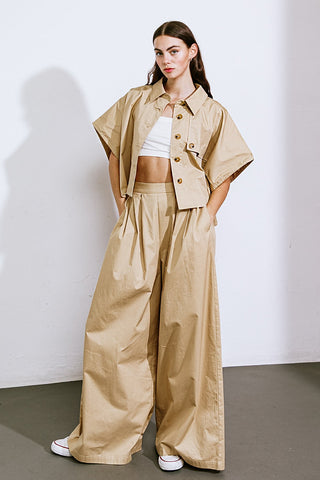 IT'S PERFECT TIMING WOVEN PANTS - By Baano