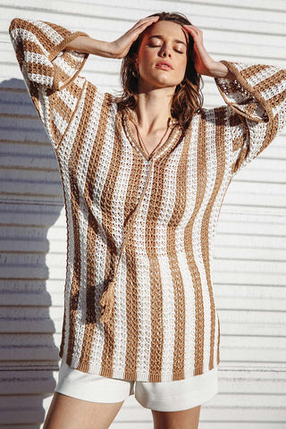 SOMETHING TO SAY KNIT TOP - By Baano