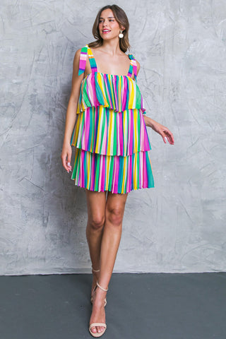 PROPER PARADISE WOVEN MINI DRESS - By Baano