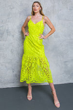 MANHATTAN VILLAGE LACE MIDI DRESS - By Baano