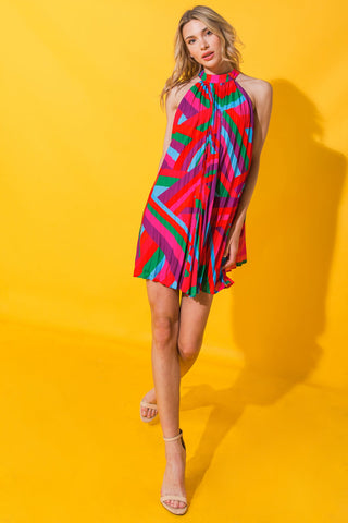 FOREVER UNIQUE WOVEN MINI DRESS - By Baano
