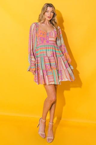 REDEEMING LOVE WOVEN MINI DRESS - By Baano