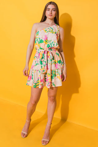A PIECE OF MY HEART WOVEN MINI DRESS - By Baano